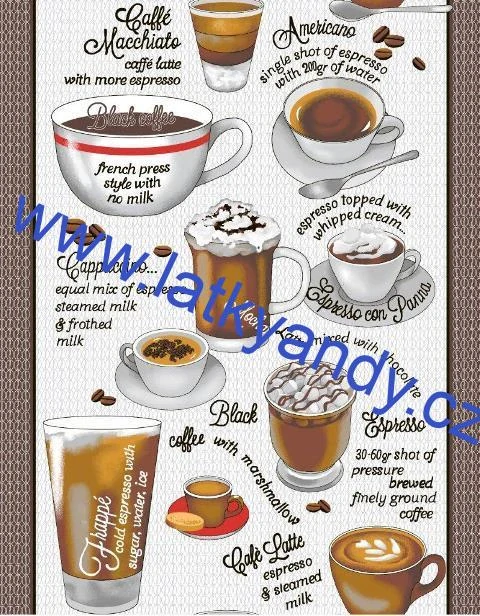 Vaflovina / Utěrkovina Cappuccino hrnek
