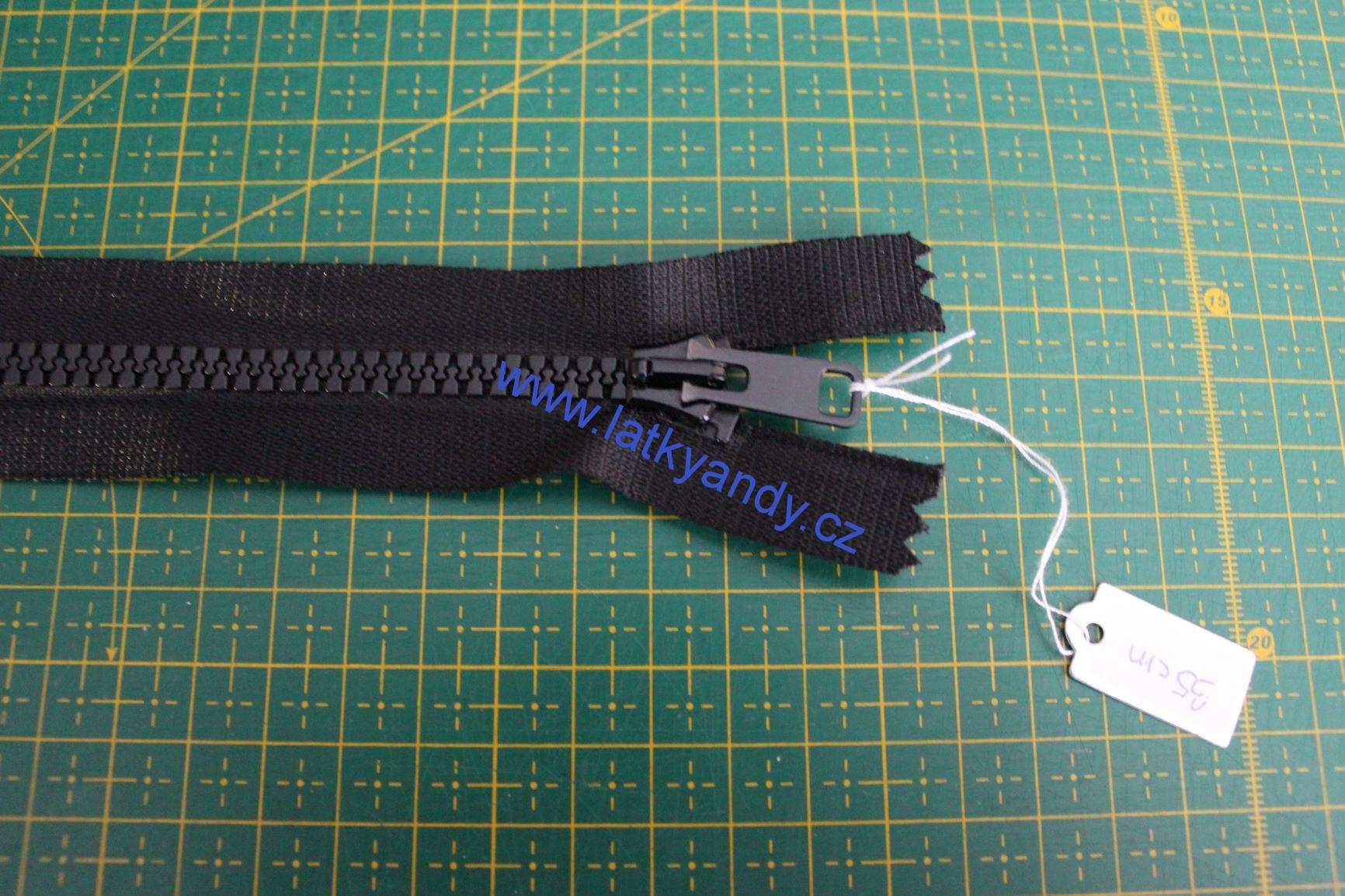 Zip kostěný 6mm 35cm