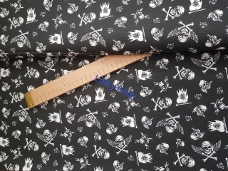 Plátno Lebky na černé