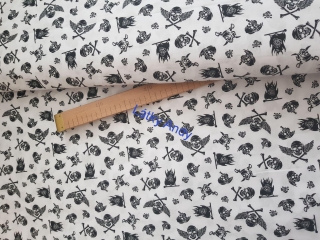 Plátno Lebky na bílé