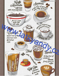 Vaflovina / Utěrkovina Cappuccino hrnek